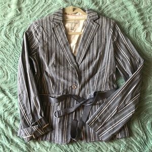 NWT Banana Republic striped cotton blazer size 4